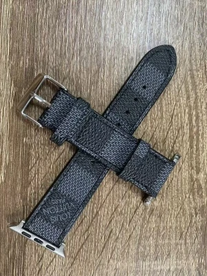 Correa de reloj de cuero, repuesto de correa iWatch, para Apple Watch Series 9-1 38-49 mm Foto 1 de 4