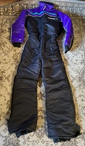 NICE XS Vintage Arctic Cat Snowmobile Suit 90’s Purple Turqoise Black USA - Picture 1 of 9