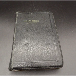 Vintage Holy Bible KJV Illustrated The World Publishing Company Zipper Cover - Picture 1 of 13