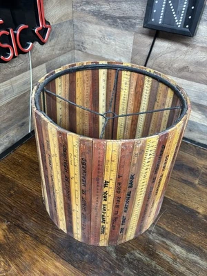 Abajur de mesa Pottery Barn Kids régua de madeira bastão SOMENTE SOMBRA raro 2012 - Imagem 1 de 4