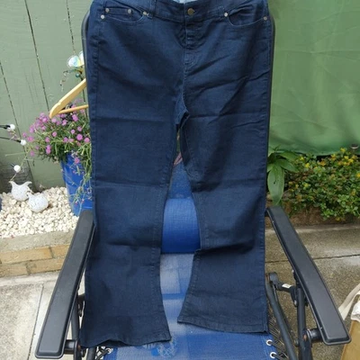 ladies straight leg denim jeans trouser size 16L bnwot - Image 1 of 4