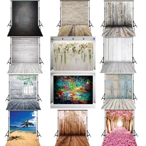 Vinyl Photo Backdrop Brick Wood Floor Photography Background Video Studio Tool - Picture 1 of 56