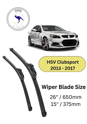 WIPER BLADES FOR HSV CLUBSPORT SEDAN 2013-2017  (GEN-F,GEN-F2) - image 1 of 4