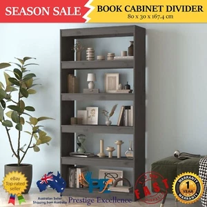 5 Shelves Book Cabinet Room Divider Wooden Storage Shelving Rack 80x30x167.4 cm - Picture 1 of 11