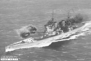 Signed WW2 battleship Naval art print HMS King George V by Ivan Berryman. - Picture 1 of 1