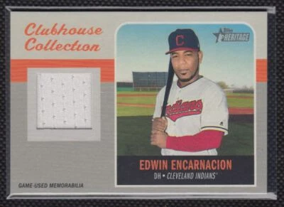 2019 Topps Heritage Clubhouse Collection Relics Edwin Encarnacion White Jersey - Image 1 of 2