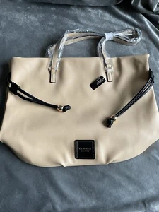 NWT Victorias Secret Cinch Top Tote Bare Faux Leather Bag Purse - Picture 1 of 14