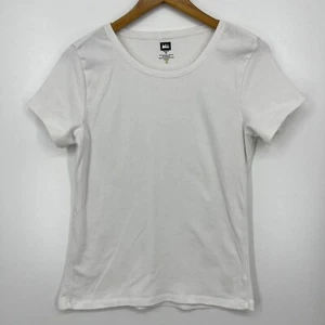 REI T-Shirt Women's M White Organic Cotton Short Sleeve Round Neck - Picture 1 of 8