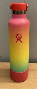 Hydro Flask Water Bottle HAWAIIAN RAINBOW 24oz Ombre SHAVE ICE Limited Edition - Picture 1 of 8