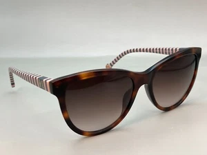 Carolina Herrera Sunglasses Women SHE892K Brown Tortoise Shell Stripe 52-17 140a - Picture 1 of 16