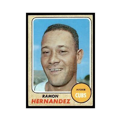 1968 Topps Baseball Card Ramon Hernandez Cubs #382 - Image 1 of 3