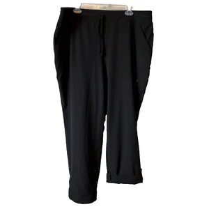 Chico's Zenergy Black Stretch Pull-on Pants Sz 3 US 16 Womens Elastic Waist NWOT - Picture 1 of 7