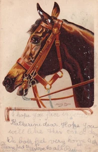 BRITISH CHARGER TUCK 555 - HARRY PAYNE c1903 - Picture 1 of 1