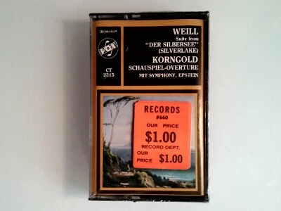 Weill Silbersee Suite Korngold Epstein (Cassette) New Sealed - Image 1 of 2