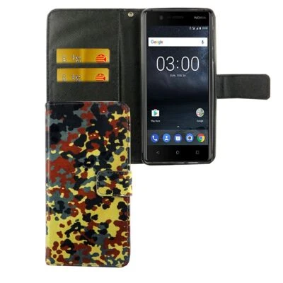 Custodia cellulare Protettiva per Nokia 3.1 Cover Borsa Wallet Bumper - Immagine 1 di 4