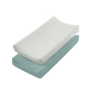 Baby Muslin 2-Pack Changing Pad Covers, 32x16x4 Inch, VogueNotion Apparel - Picture 1 of 58