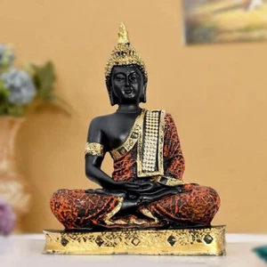 Sitting Buddha Statue showpiece for Home Decor Living Room and for Gift - Picture 1 of 5