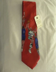 BASKETBALL Design MEN'S NECK TIE Basketball Players NBA FIBA No51 - Picture 1 of 3