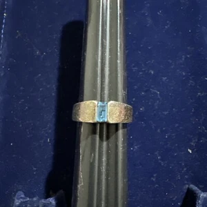 James Avery Meridian Blue Topaz Sterling Silver 925 Ring Size 6.5 - Picture 1 of 16