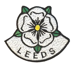 Leeds Yorkshire Cut Out Rose Embroidered Sew on or Iron on Patch (A) - Picture 1 of 3