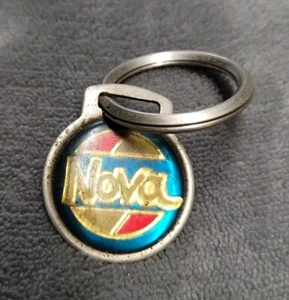 Vintage Chevrolet Nova Dealership Key Chain Chevy Metal Ring - Picture 1 of 3