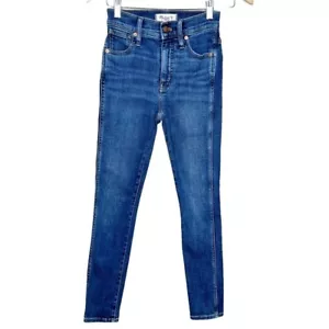 Madewell Womens 10” High Rise Medium Wash Skinny Jeans Size 23 Stretch - Picture 1 of 9