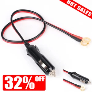 Heavy Duty 15A Male Plug Car Cigarette Lighter Power Adapter Supply Cable 12V - Picture 1 of 11