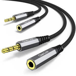 Kopfhörer Verlängerungskabel, (2er-Pack, 6,6 Fuß) 3,5 m Verlängerung Audio Stecker auf Buchse - Bild 1 von 12