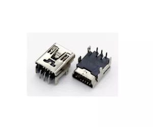 2X CONNETTORE MINI USB B femmina 5 poli 90° pcb smd connector mini jack F pin pc - Imagen 1 de 1