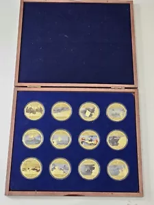 More details for windsor mint, 75th anniversary ww2. commemorative gold layered coin set 