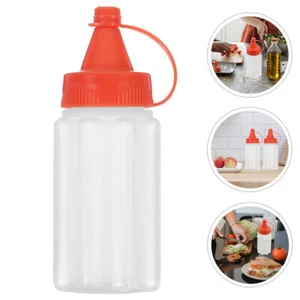 4 Pezzi Bottiglia Spremere Condimento Bottiglie Ricaricabili Cucina per Liquidi - Foto 1 di 12