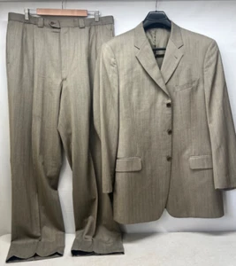 Traje De Colección JOSEPH ABBOUD Etiqueta Negra Para Hombre 2 Piezas Lt Marrón Lana 44 L/38x34 EE. UU. - Imagen 1 de 20