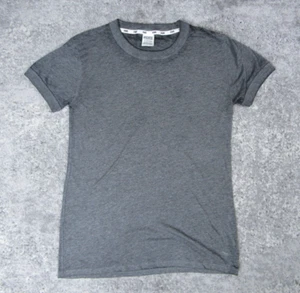 PINK Victoria's Secret T-Shirt Womens Small Gray Solid Short Sleeve Crewneck - Picture 1 of 9
