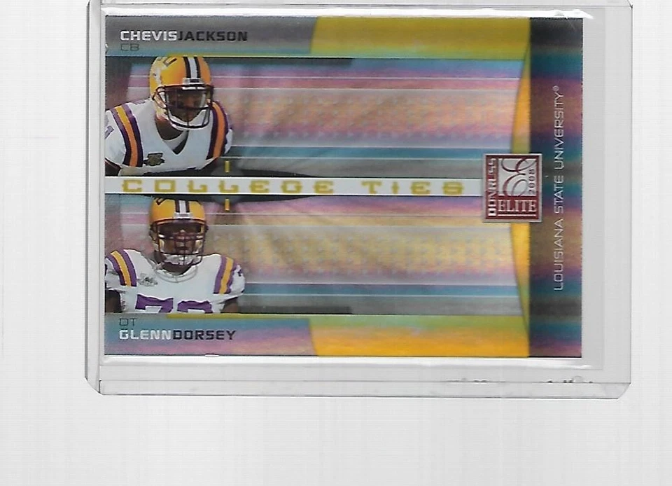 2008 DONRUSS ELITE FOOTBALL COLLEGE TIES JACKSON / DORSEY #CTC-18 (250/400) - Image 1 of 1