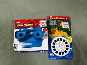 Vintage Blue Tyco View-Master 3D Viewer With Lion King Slides! - Picture 1 of 5