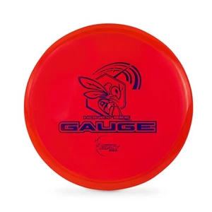 Legacy Discs Honey Bee Gauge, Color Clear Red With Blue Foil - Picture 1 of 1