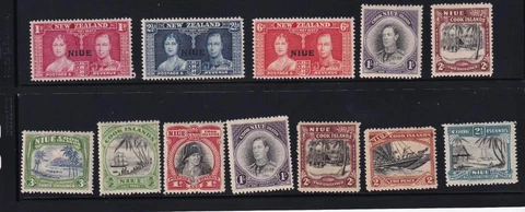 NIUE #s 70-75,77-80,83-85 VF-MH VARIOUS DESIGNS CAT VALUE $85 Cover