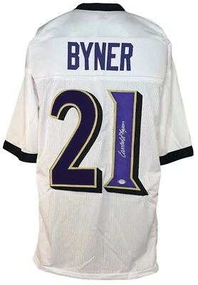 Earnest Byner autographed signed jersey NFL Baltimore Ravens PSA ITP COA - Image 1 of 4