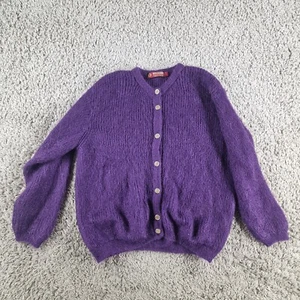 Pitlochry Strickjacke Damen groß lila Wolle Strick - Bild 1 von 5