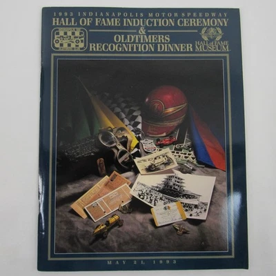 1993 IMS Hall Of Fame Induction Ceremony & Oldtimers Recognition Dinner Program - Image 1 of 4