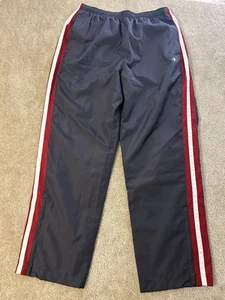 Champion Track Pants Mens XL Gray Red White Baggy Wide Leg Relaxed Fit - Picture 1 of 10