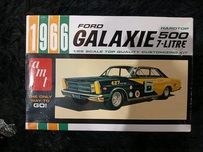 AMT 1966 Ford Galaxie Hardtop 500 Retro Deluxe Edition Model Kit  - Image 1 of 4