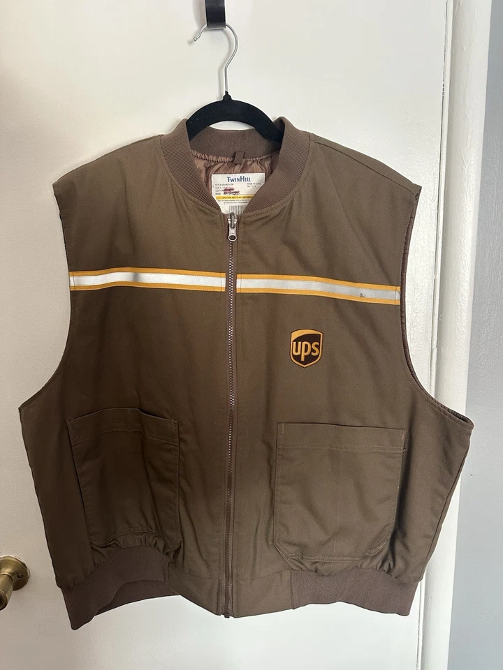 Twinhill UPS Full Zip Jacket Vest Sz XL United Parcel Service Uniform - Image 1 of 3