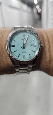 Reloj Casio esfera azul 38mm acero inoxidable movimiento cuarzo Foto 1 de 4