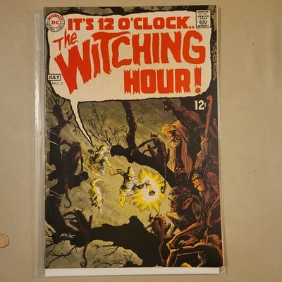Witching Hour #3, 1969, Bernie Wrightson, DC Horror Comic, VF to VF/NM, Classic! - Image 1 of 4