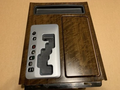 2008-15 Nissan Armada Titan Shifter Trim Bezel Cup Holder OEM Woodgrain OEM - Image 1 of 4