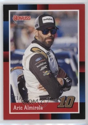 2021 Panini Donruss NASCAR Retro 1988 Red /299 Aric Almirola #134 - Image 1 of 2