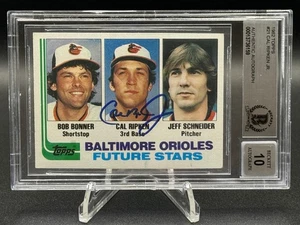 1982 Topps #21 Cal Ripken Jr Autograph Rookie RC ⚾️ HOF BAS 🔥Beckett 10 Auto🔥 - Picture 1 of 4