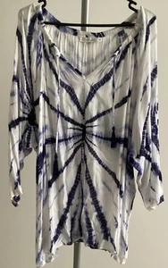 Tunic Top Coverup ONE SIZE Bought From Noosa Boutique Tie Dye Excellent Cond - Picture 1 of 4