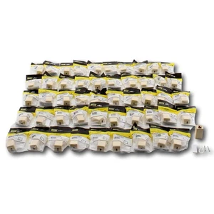 50 Hubbell "Telco Ivory" 1-Port Data Keystone Housings Surface Mount Box ISB1TI - Picture 1 of 5